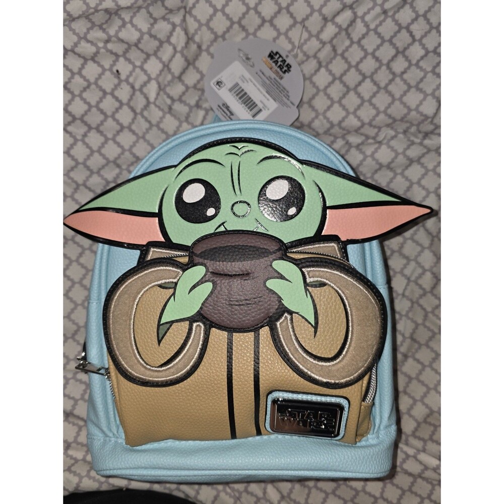 NWT Star wars the mandalorian grogu the child Yoda mini backpack bookbag bag!
